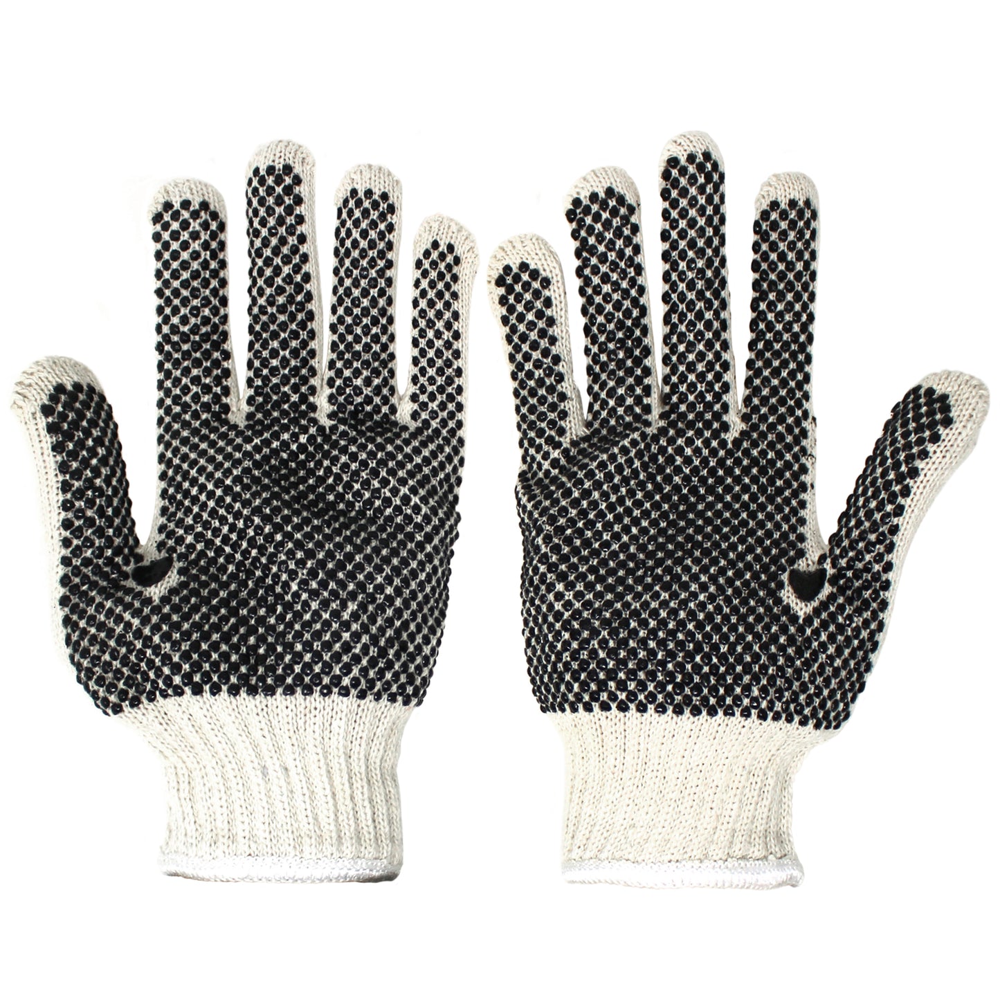 Jumuk Supplies Latex Dot Coated Knit Safety Working Gloves - 12 Pairs