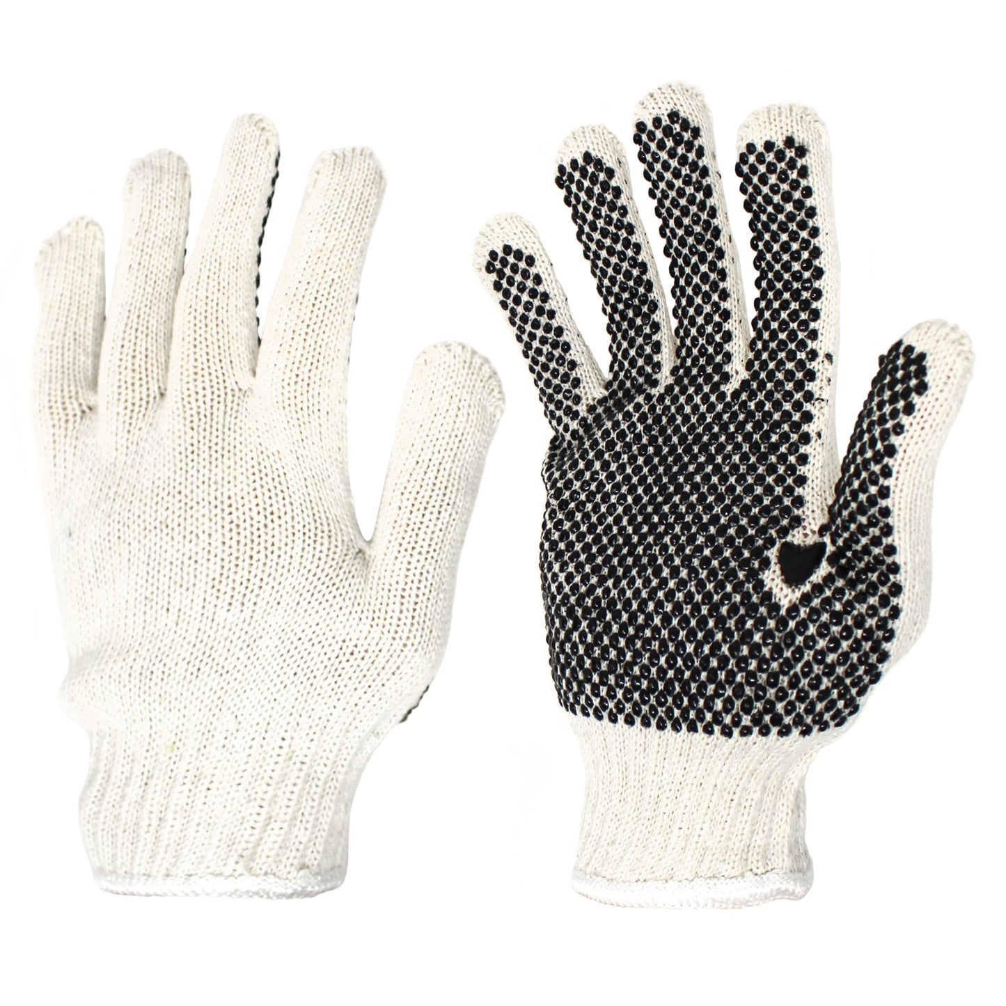 Jumuk Supplies Latex Dot Coated Knit Safety Working Gloves - 12 Pairs
