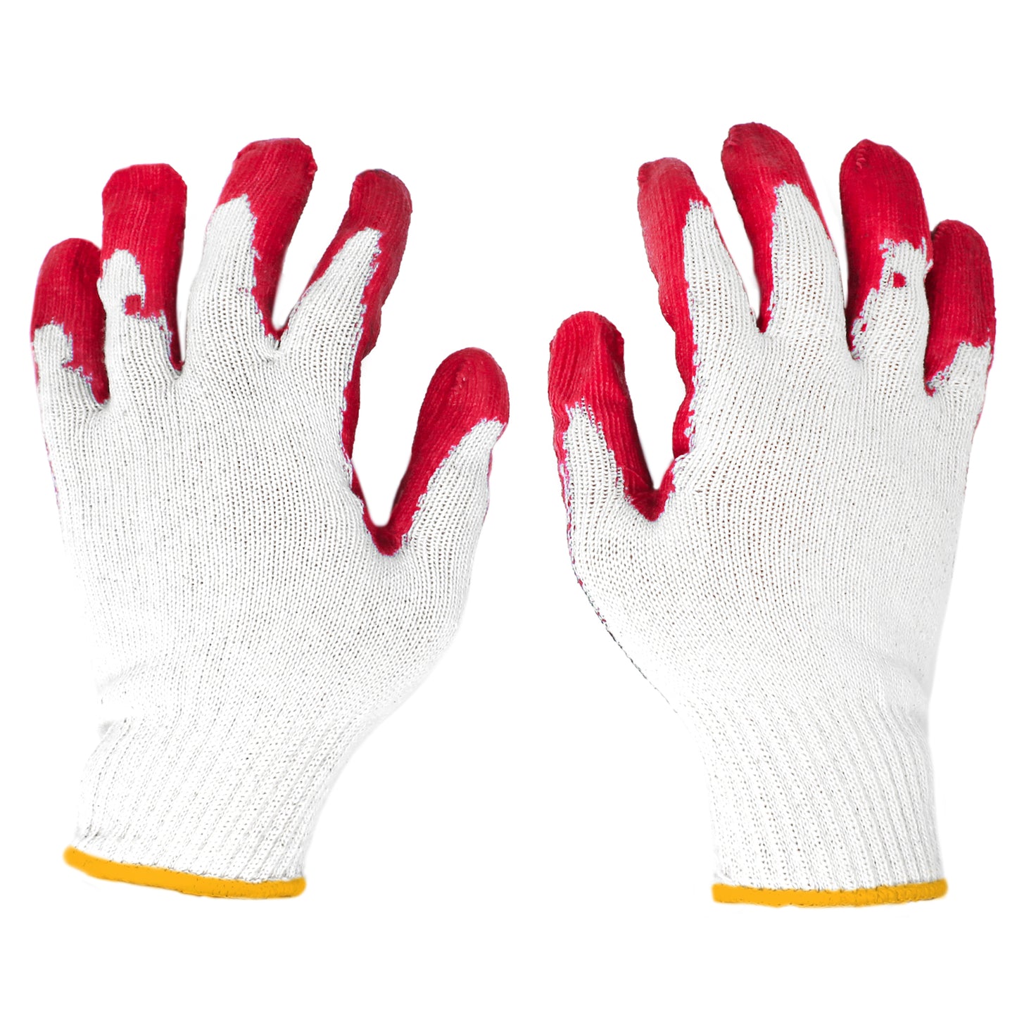 Jumuk Supplies Latex Palm Coated Knit Safety Working Gloves - 100 Pairs