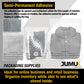 500PC 1.5 Mil 6x9, 8x10, 10x13, 14.5x19, 19x24 (100/ea) Clear Poly Bags with Suffocation Warning