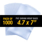 PVC Hear Shrink Film Wrap 4.7" x 7" (12cmx18cm) - 1000PC
