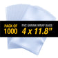 PVC Hear Shrink Film Wrap 4" x 11.8" (10cmx30cm) - 1000PC