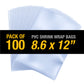 PVC Hear Shrink Film Wrap 8.6" x 12" (22cmx30cm) - 100PC