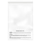 100PC 1.5 Mil 10"x13" Clear Poly Bags with Suffocation Warning