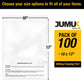 100PC 1.5 Mil 10"x13" Clear Poly Bags with Suffocation Warning