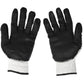 Jumuk Supplies Black Latex Palm Coated Knit Safety Working Gloves L/XL - 100 Pairs