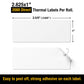 2 5/8" X 1” Direct Thermal Labels - 1 Roll (2000 Per Roll)