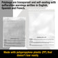 500PC 1.5 Mil 6"x9" Clear Poly Bags with Suffocation Warning