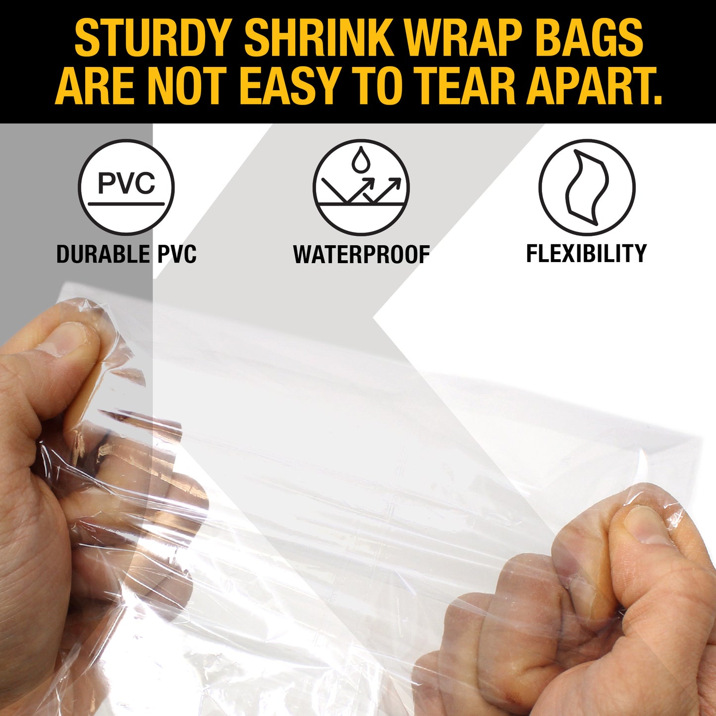 PVC Hear Shrink Film Wrap 4" x 11.8" (10cmx30cm) - 100PC