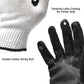 Jumuk Supplies Black Latex Palm Coated Knit Safety Working Gloves L/XL - 100 Pairs