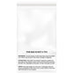 500PC 1.5 Mil 6"x9" Clear Poly Bags with Suffocation Warning