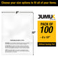 100PC 1.5 Mil 8"x10" Clear Poly Bags with Suffocation Warning