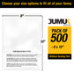 500PC 1.5 Mil 8"x10" Clear Poly Bags with Suffocation Warning