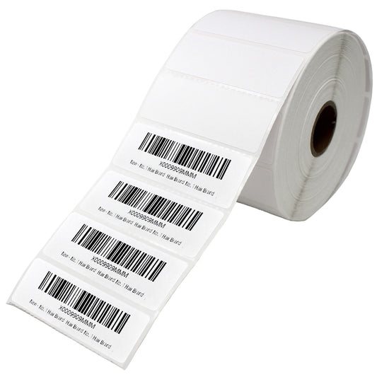 2 5/8" X 1” Direct Thermal Labels - 6 Roll (12000 Per Roll)
