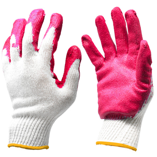 Jumuk Supplies Latex Palm Coated Knit Safety Working Gloves - 50 Pairs