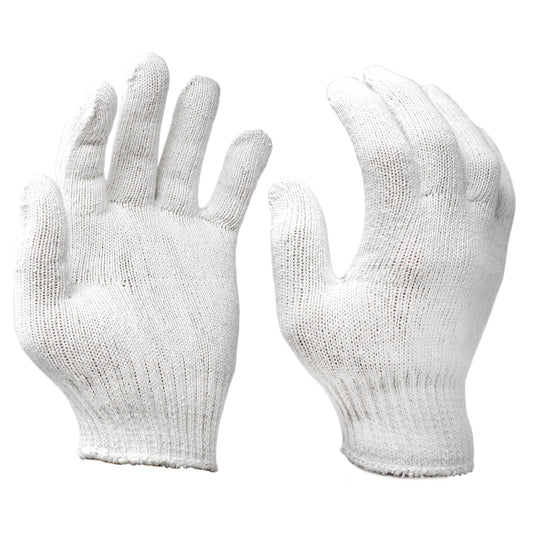 Jumuk Supplies White String Knit Working Gloves S/M- 100 Pairs
