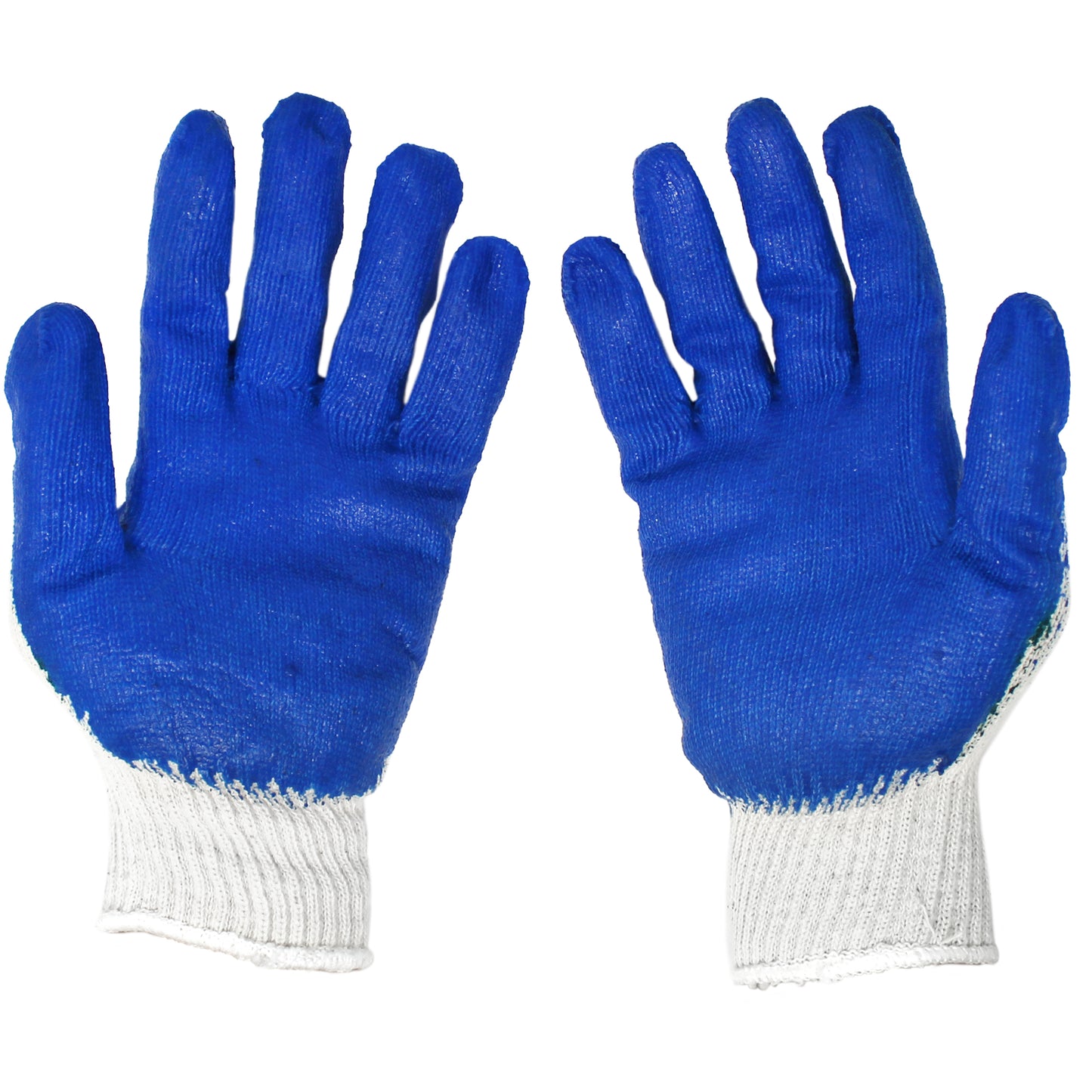 [BULK] Jumuk Supplies Blue Latex Palm Coated Knit Safety Working Gloves L/XL- 250 Pairs